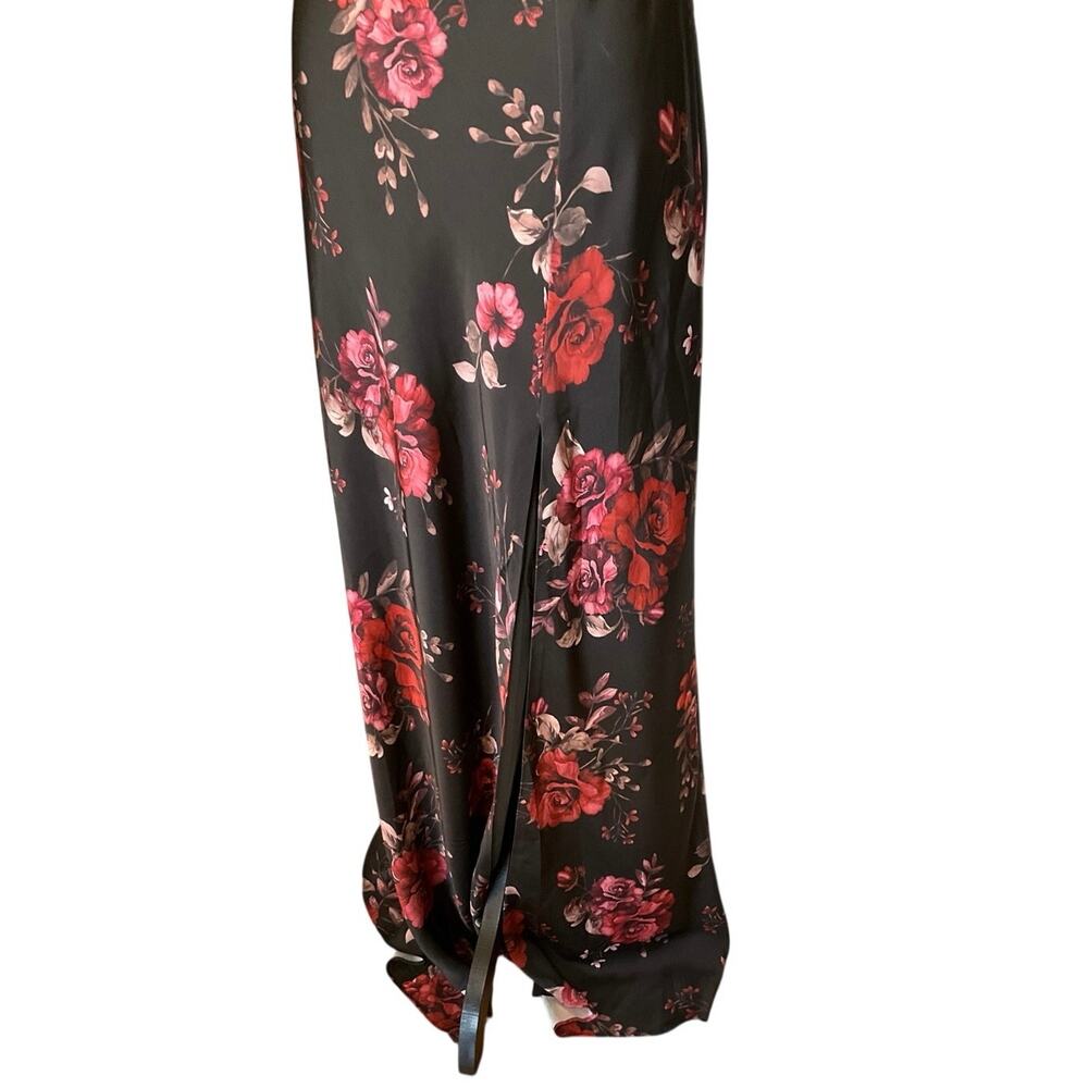 Birdy Grey Mia Matte Dress M NWT Black Fleurs D’Amour Floral Maxi Strapless - Picture 5 of 11